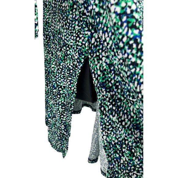 Philosophy Woman Plus Size 2X Tunic Top Blouse 3/4 Sleeve Round Neck Blue New - Picture 7 of 10